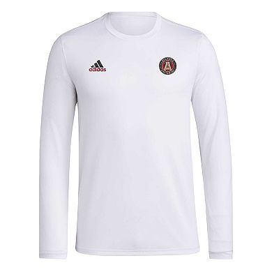 Men's adidas White Atlanta United FC Local Stoic Long Sleeve T-Shirt