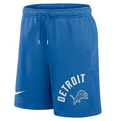 Men's Nike Blue Detroit Lions Arched Kicker Shorts