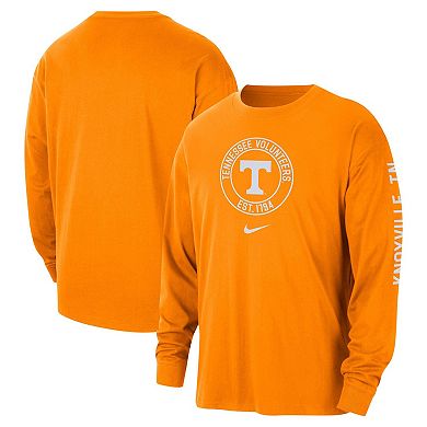 Men's Nike Tennessee Orange Tennessee Volunteers Heritage Max90 Long Sleeve T-Shirt