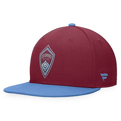 Men's Fanatics Branded Burgundy/Sky Blue Colorado Rapids Downtown Snapback Hat