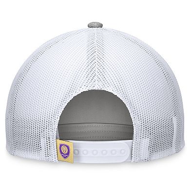 Men's Fanatics Branded Steel Orlando City SC Stroke Trucker Snapback Hat