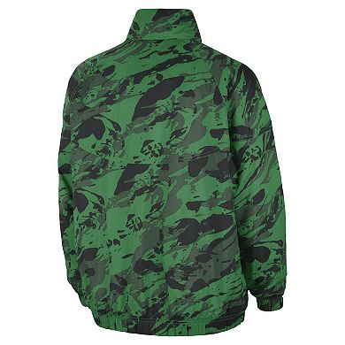 Men's Nike  Green Oregon Ducks Anorak Half-Zip Jacket