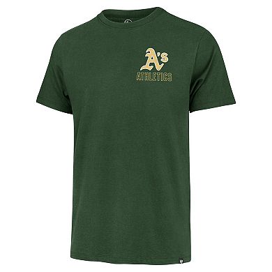 Men's '47 Green Oakland Athletics Hang Back Franklin T-Shirt