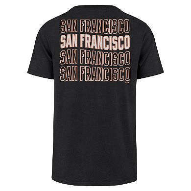 Men's '47 Black San Francisco Giants Hang Back Franklin T-Shirt