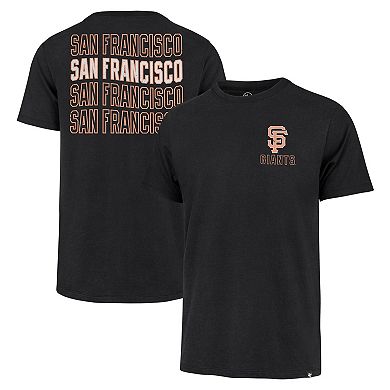 Men's '47 Black San Francisco Giants Hang Back Franklin T-Shirt