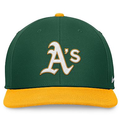 Men's Nike Green/Gold Oakland Athletics Evergreen Two-Tone Snapback Hat