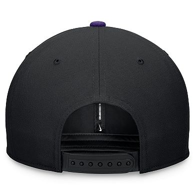 Men's Nike Black/Purple Colorado Rockies Evergreen Two-Tone Snapback Hat