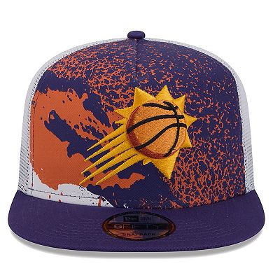 Men's New Era Purple Phoenix Suns Court Sport Speckle 9FIFTY Snapback Hat