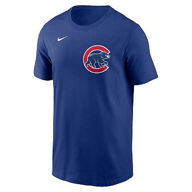 Men's Nike Dansby Swanson Royal Chicago Cubs Fuse Name & Number T-Shirt