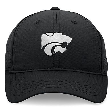 Men's Top of the World Black Kansas State Wildcats Liquesce Trucker Adjustable Hat