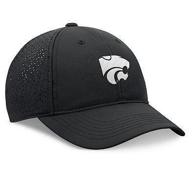 Men's Top of the World Black Kansas State Wildcats Liquesce Trucker Adjustable Hat