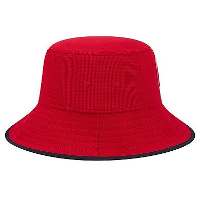 Men's New Era Red Los Angeles Angels Game Day Bucket Hat
