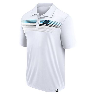 Men's Fanatics White Carolina Panthers Victory For Us Interlock Polo