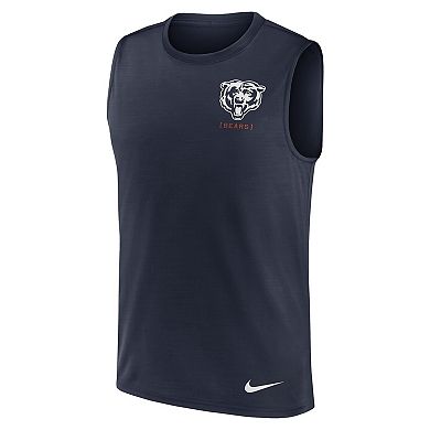 Men's Nike Navy Chicago Bears Muscle Tank Top