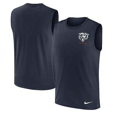 Men's Nike Navy Chicago Bears Muscle Tank Top