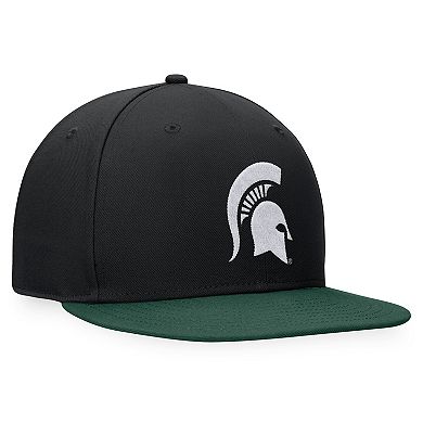 Men's Top of the World Black Michigan State Spartans Fitted Hat