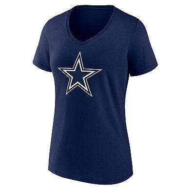 Women's Fanatics Branded Navy Dallas Cowboys Mother's Day V-Neck T-Shirt