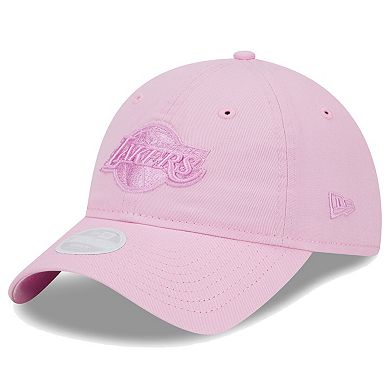 Women's New Era Pink Los Angeles Lakers Colorpack Tonal 9TWENTY Adjustable Hat
