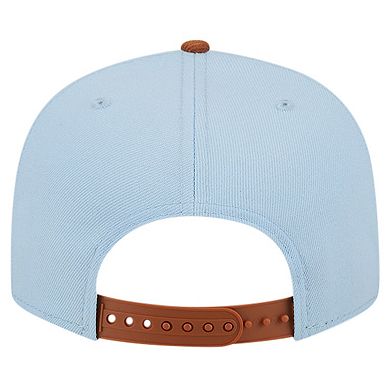 Men's New Era Light Blue/Brown Charlotte Hornets 2-Tone Color Pack 9FIFTY Snapback Hat