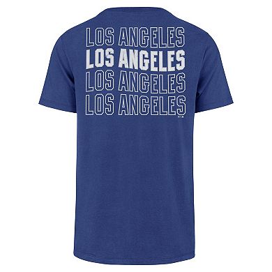 Men's '47 Royal Los Angeles Dodgers Hang Back Franklin T-Shirt
