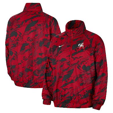 Men's Nike  Red Georgia Bulldogs Anorak Half-Zip Jacket