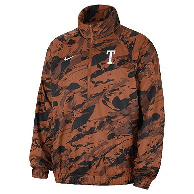 Men's Nike Texas Orange Texas Longhorns Anorak Half-Zip Jacket