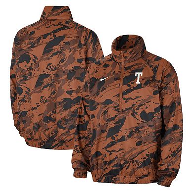 Men's Nike Texas Orange Texas Longhorns Anorak Half-Zip Jacket