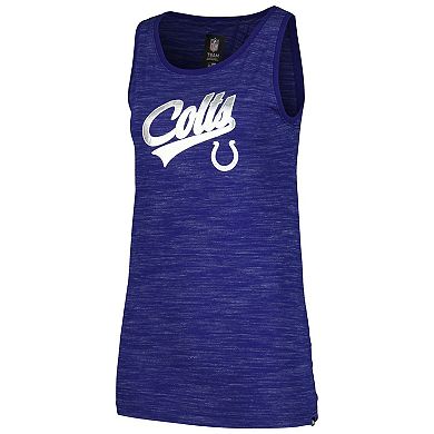 Women's New Era  Royal Indianapolis Colts  Space Dye Active Tank Top