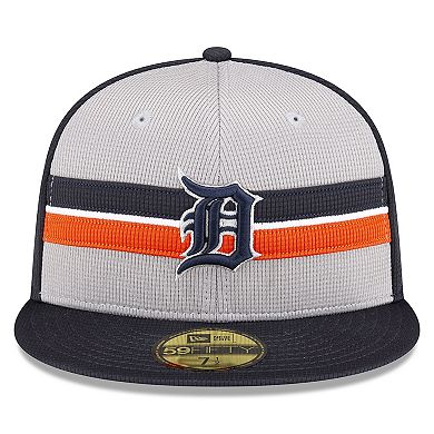 Men's New Era  Gray Detroit Tigers 2024 Batting Practice 59FIFTY Fitted Hat