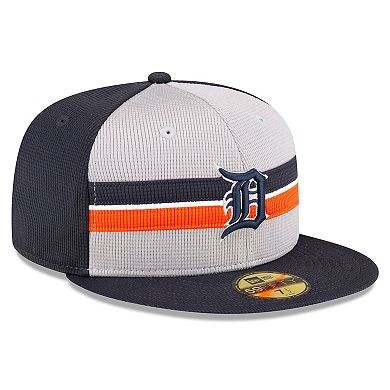 Men's New Era  Gray Detroit Tigers 2024 Batting Practice 59FIFTY Fitted Hat