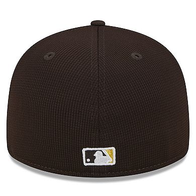 Men's New Era  Brown San Diego Padres 2024 Batting Practice Low Profile 59FIFTY Fitted Hat