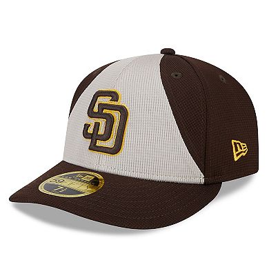 Men's New Era  Brown San Diego Padres 2024 Batting Practice Low Profile 59FIFTY Fitted Hat