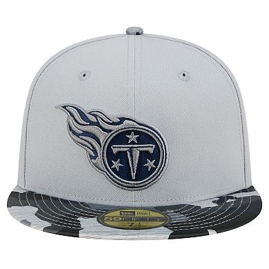 Men's New Era Gray Tennessee Titans Active Camo 59FIFTY Fitted Hat