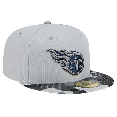 Men's New Era Gray Tennessee Titans Active Camo 59FIFTY Fitted Hat