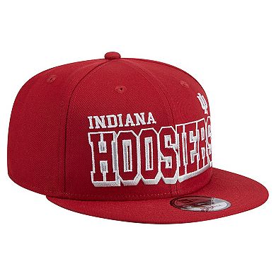 Men's New Era Crimson Indiana Hoosiers Game Day 9FIFTY Snapback Hat