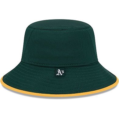 Men's New Era Green Oakland Athletics Game Day Bucket Hat