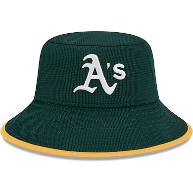 Men's New Era Green Oakland Athletics Game Day Bucket Hat