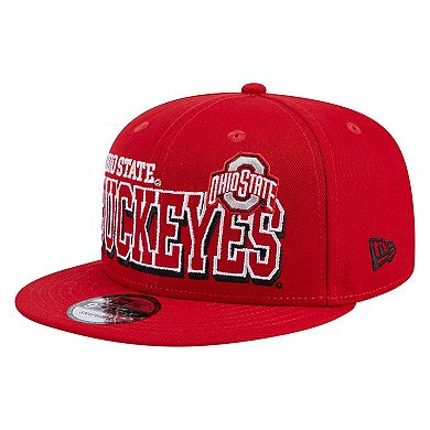 Men's New Era Scarlet Ohio State Buckeyes Game Day 9FIFTY Snapback Hat
