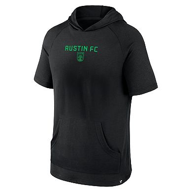 Men's Fanatics Branded Black Austin FC Match Raglan Short Sleeve Pullover Hoodie
