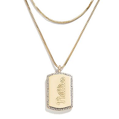WEAR by Erin Andrews x Baublebar Philadelphia Phillies Dog Tag Necklace
