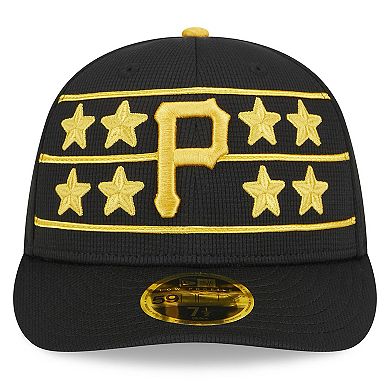 Men's New Era  Black Pittsburgh Pirates 2024 Batting Practice Low Profile 59FIFTY Fitted Hat