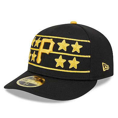 Men's New Era  Black Pittsburgh Pirates 2024 Batting Practice Low Profile 59FIFTY Fitted Hat