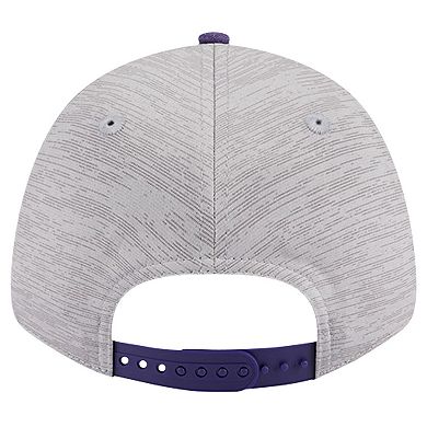 Men's New Era Heather Gray/Purple Phoenix Suns Active Digi-Tech Two-Tone 9FORTY Adjustable Hat