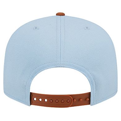 Men's New Era Light Blue/Brown Chicago Bulls 2-Tone Color Pack 9FIFTY Snapback Hat