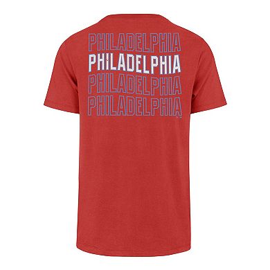 Men's '47 Red Philadelphia Phillies Hang Back Franklin T-Shirt