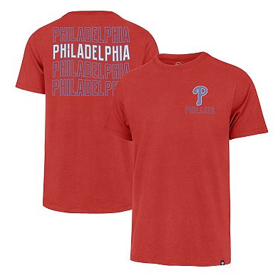 Men's '47 Red Philadelphia Phillies Hang Back Franklin T-Shirt