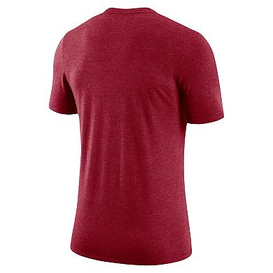 Men's Nike Crimson Oklahoma Sooners Retro Tri-Blend T-Shirt