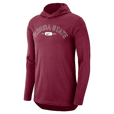 Men's Nike Garnet Florida State Seminoles Campus Performance Long Sleeve Hoodie T-Shirt