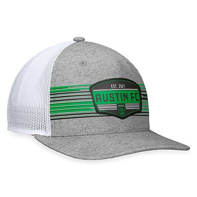 Men's Fanatics Branded Steel Austin FC Stroke Trucker Snapback Hat