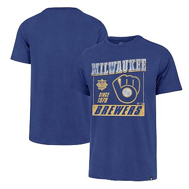 Men's '47 Royal Milwaukee Brewers Outlast Franklin T-Shirt